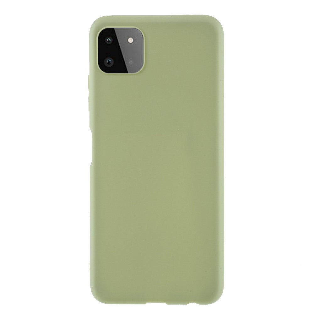 Galaxy A22 Flexibelt plastskal - Grönt