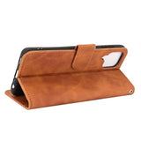 EIDERWOOD Samsung Galaxy A22 (4G) Konstläder Flip Fodral m. Korthållare & Ställfunktion - Brun
