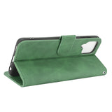 EIDERWOOD Samsung Galaxy A22 (4G) Konstläder Flip Fodral m. Korthållare & Ställfunktion - Grön