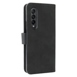 Samsung Galaxy Z Fold3 5G Soft Leather Wallet Case - Svart