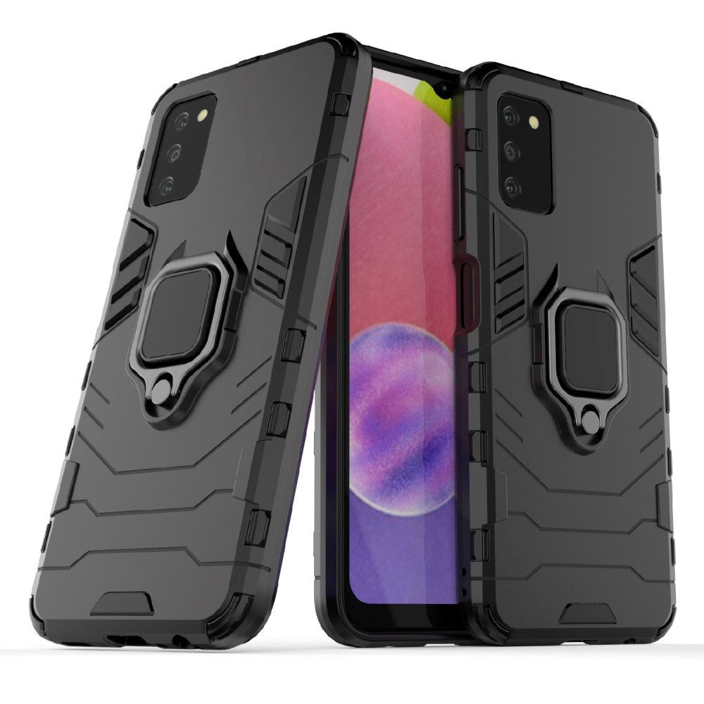 Samsung Galaxy A03S Tough Case m. Magnetisk Stativfunktion - Svart