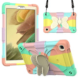 Samsung Galaxy Tab A7 Lite Kids Case - Butterfly Stativfunktion Case - Rainbow V2