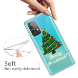 Samsung Galaxy A72 5G / 4G Flexibel plast Skal med Jul-tema - God jul - julgran