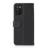 Samsung Galaxy A03S KHAZNEH Leather Wallet Case - Svart