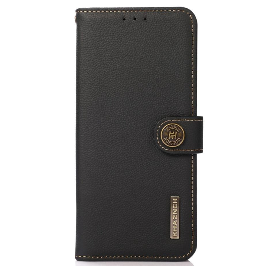 Samsung Galaxy A03S KHAZNEH Leather Wallet Case - Svart