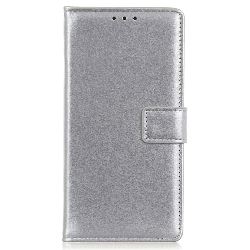 Samsung Galaxy M52 (5G) folio läderplånbok - Silver