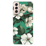 Samsung Galaxy S22 Skal Plast - Vita blommor