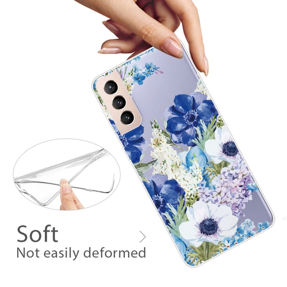 Samsung Galaxy S22 Skal Plast - Lila Blommor