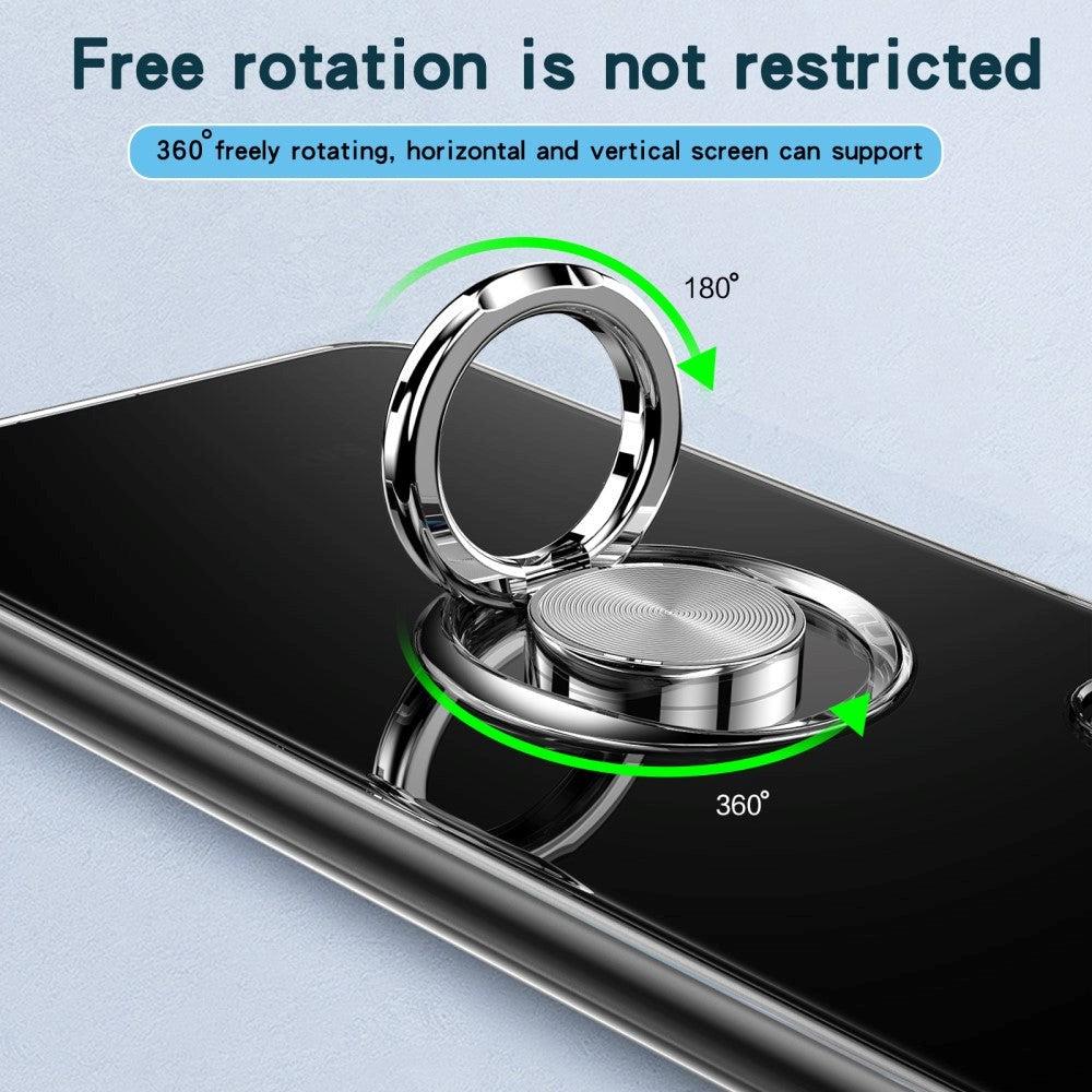 Samsung Galaxy S22 Skal med Magnetisk Ring och Stativfunktion - Transparent