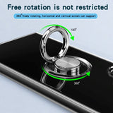 Samsung Galaxy S22 Ultra Skal med Magnetisk Ring och Stativfunktion - Transparent