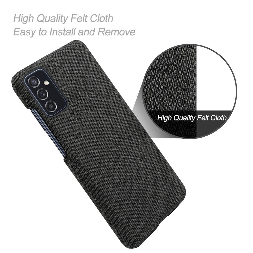 Samsung Galaxy M52 (5G) Ultra KSQ Fabric Plastic Case - Svart