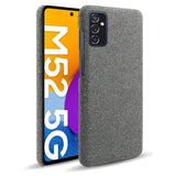 Samsung Galaxy M52 (5G) Ultra KSQ Fabric Plastic Case - Dark Grey