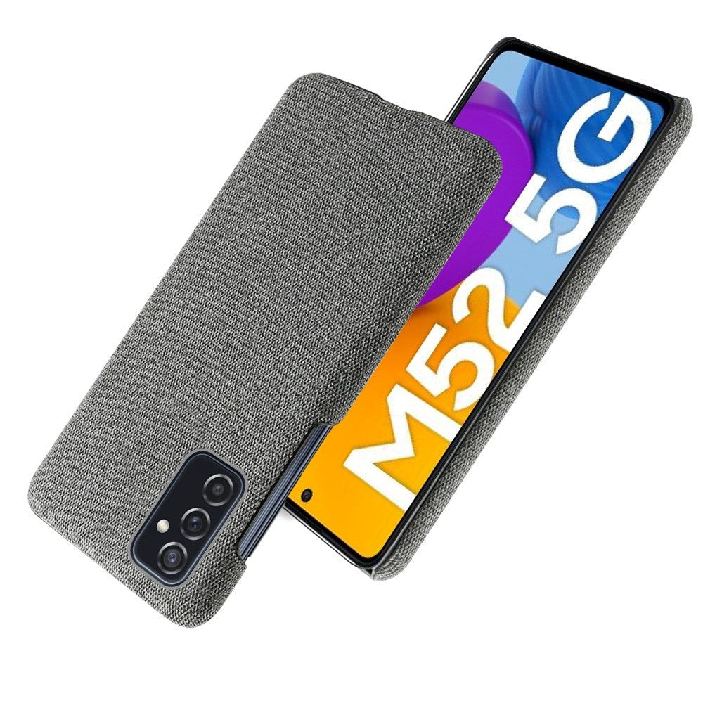 Samsung Galaxy M52 (5G) Ultra KSQ Fabric Plastic Case - Dark Grey