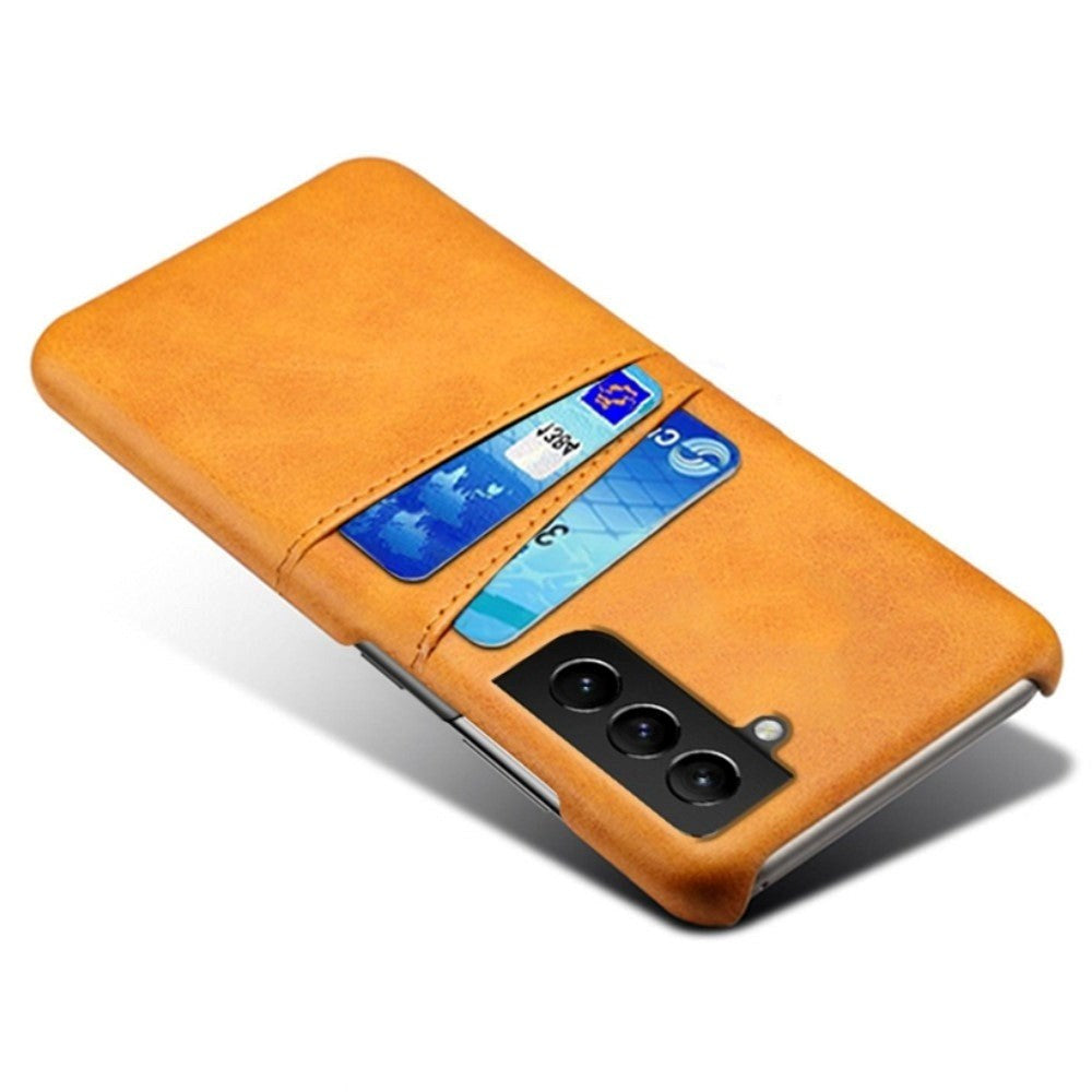 Samsung Galaxy S22 Skal med Korthållare - Orange