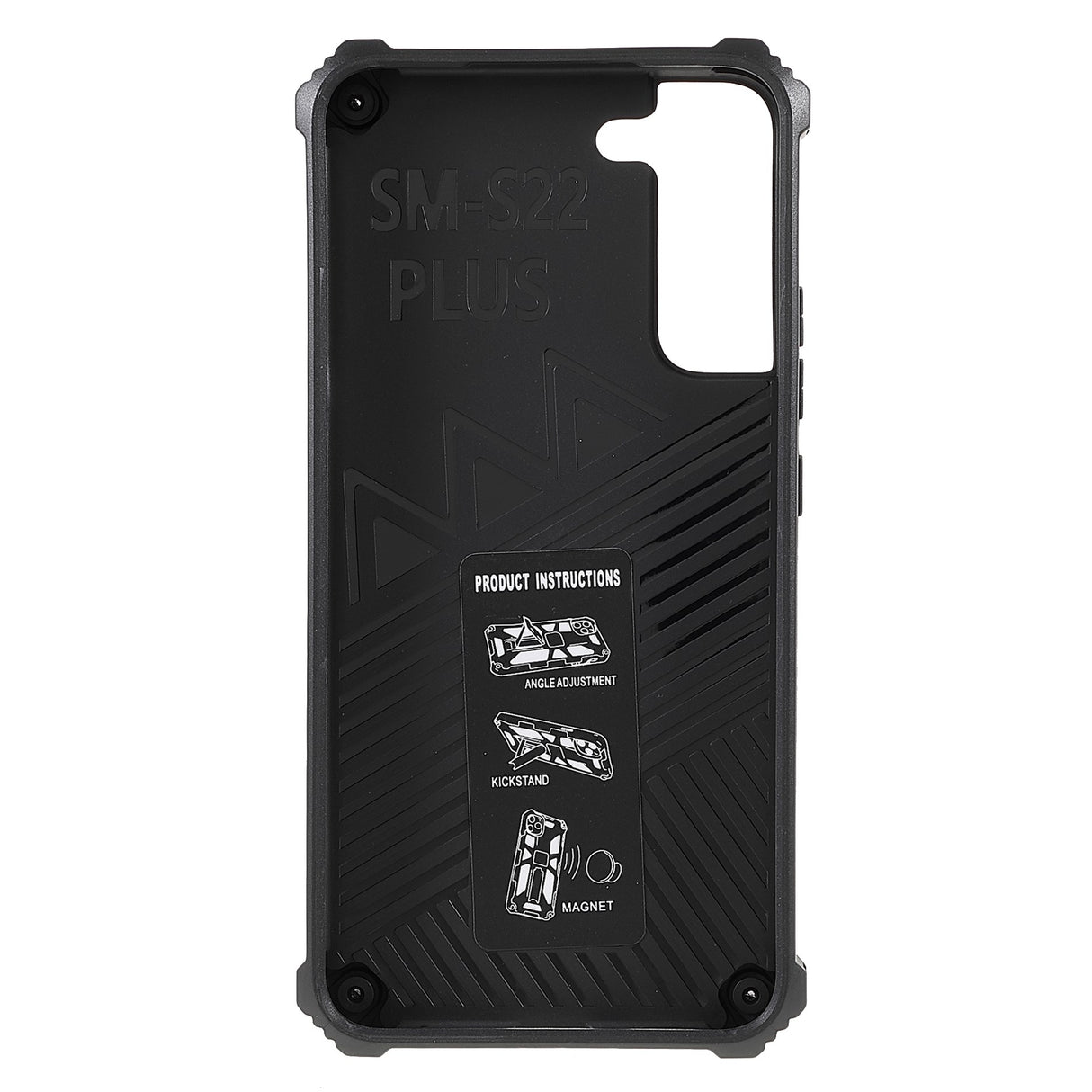 EIDERWOOD Samsung Galaxy S22 Plus Hantverkar Skal m. Kickstand - Svart