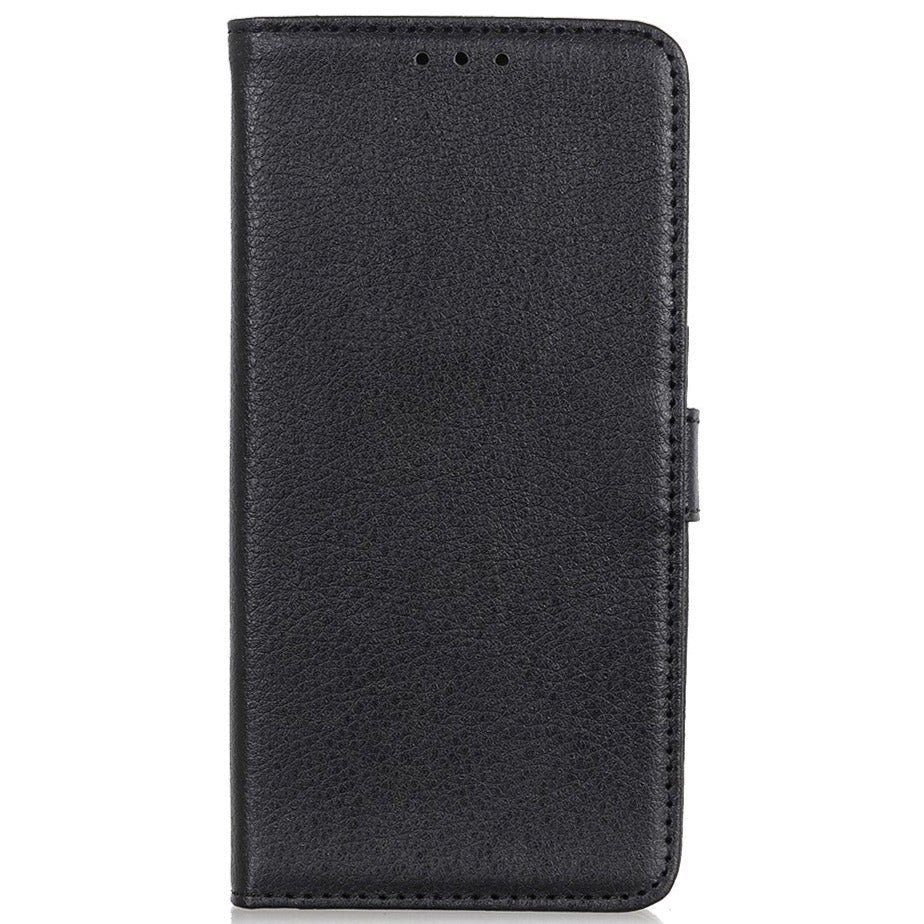 Samsung Galaxy A13 (4G) Litchi Leather Wallet Case - Svart