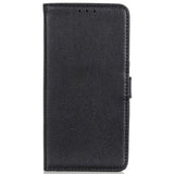 Samsung Galaxy A13 (4G) Litchi Leather Wallet Case - Svart