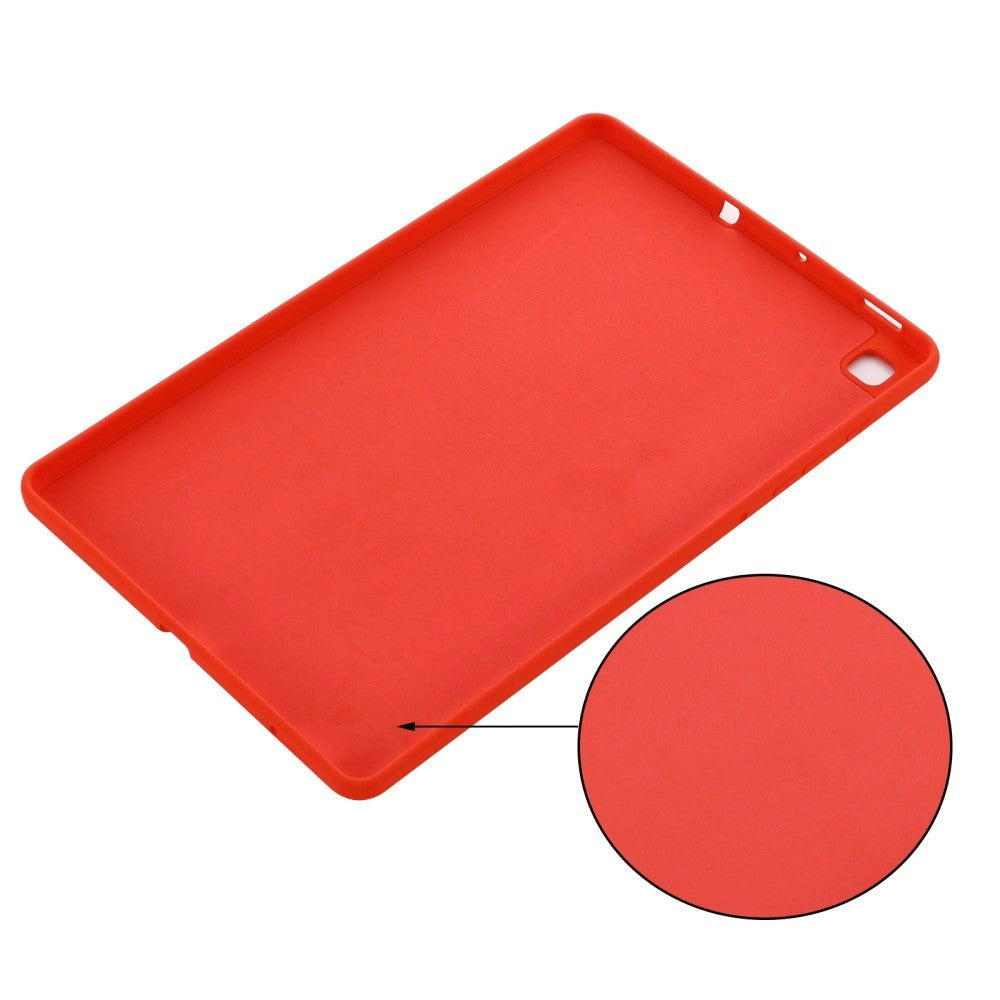 Samsung Galaxy Tab S6 Lite (2020-2024) Liquid Silicone Suffsecture Case - Red