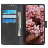 Samsung Galaxy Xcover 6 Pro Leather Wallet Case - Svart