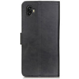 Samsung Galaxy Xcover 6 Pro Leather Wallet Case - Svart