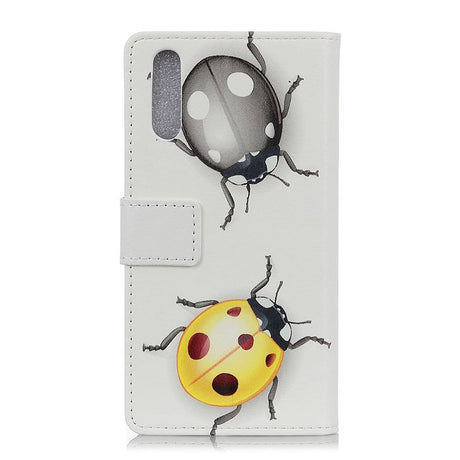 Sony Xperia L4 läder plånbokfodral Ladybug