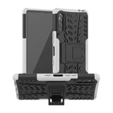 Sony Xperia L4 Cool Tire Tough Case m. Stand - Svart / Vitt