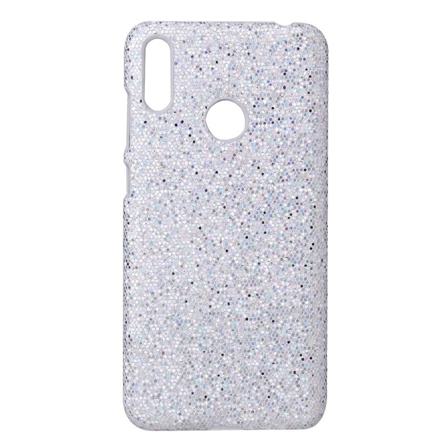 Huawei Y6 / Y6S (2019) Skal Läder - Silver Glitter