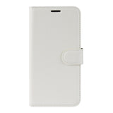 Huawei Y5 (2019) Litchi Leather Wallet Case - White