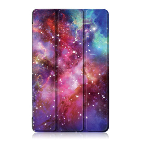 Huawei Mediapad M5 Lite 8 Läderfodral m. Folding & Standing - Purple Cosmic Space