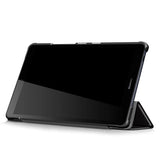 Huawei Mediapad M5 Lite 8 Läderfodral m. Fold & Stand Function - Angry Smiley "Don't Touch Me"