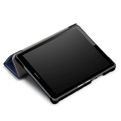 Huawei Mediapad M5 Lite 8 Tri-Fold Leather Case Dark Blue