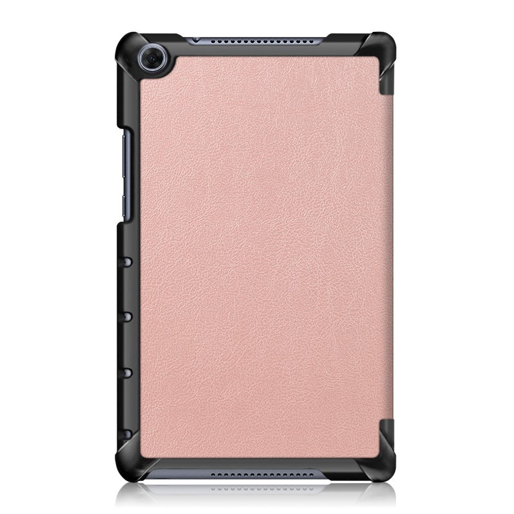 Huawei Mediapad M5 Lite 8 Tri-Fold Läderfodral Rose Gold