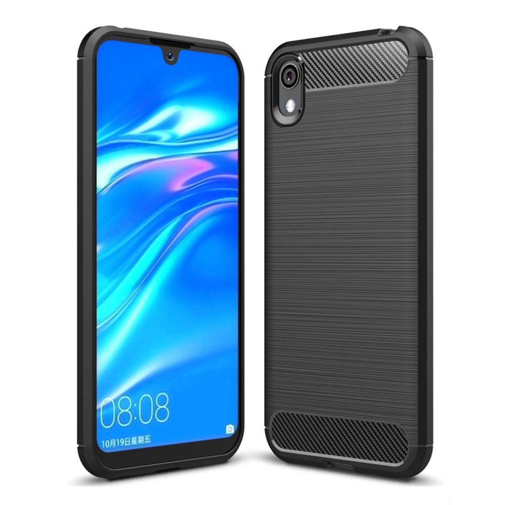 Huawei Y5 (2019) Kolfiber flexibel plastskal - Svart