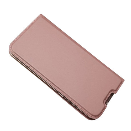 Huawei Y5 (2019) Slim Leather Flip Case m. Korthållare - Rose Gold