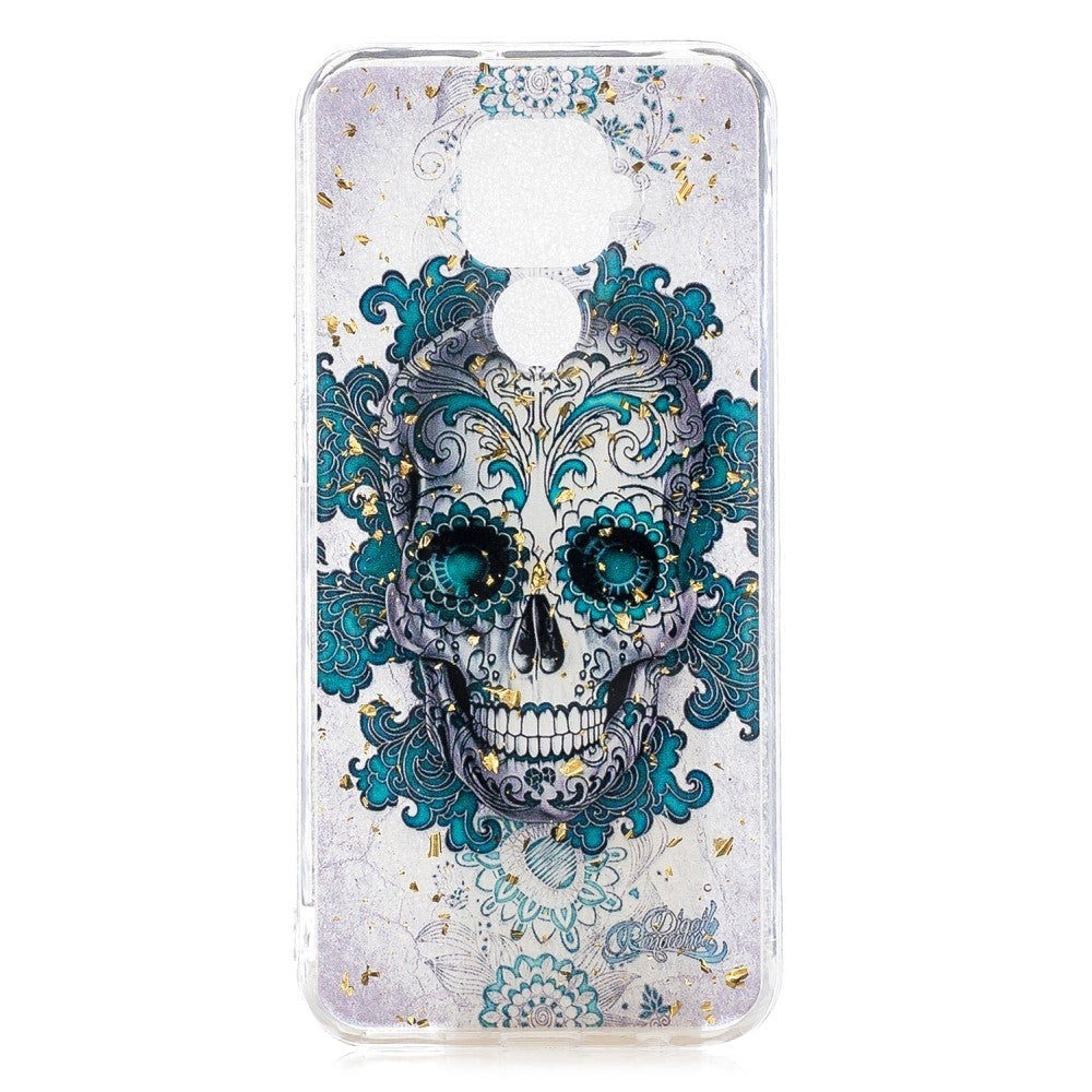 Huawei Mate 30 Lite Skal - Transparent Sugar Skull