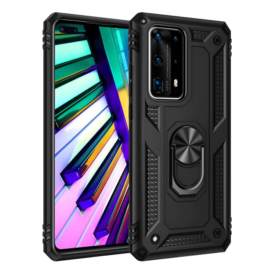 Huawei P40 Armor Tough Case m. Magnetisk Stativfunktion Svart