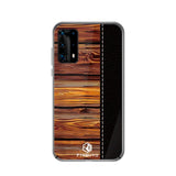 Huawei P40 Pro Pinwuyo Wood Grain Style Case - Svart