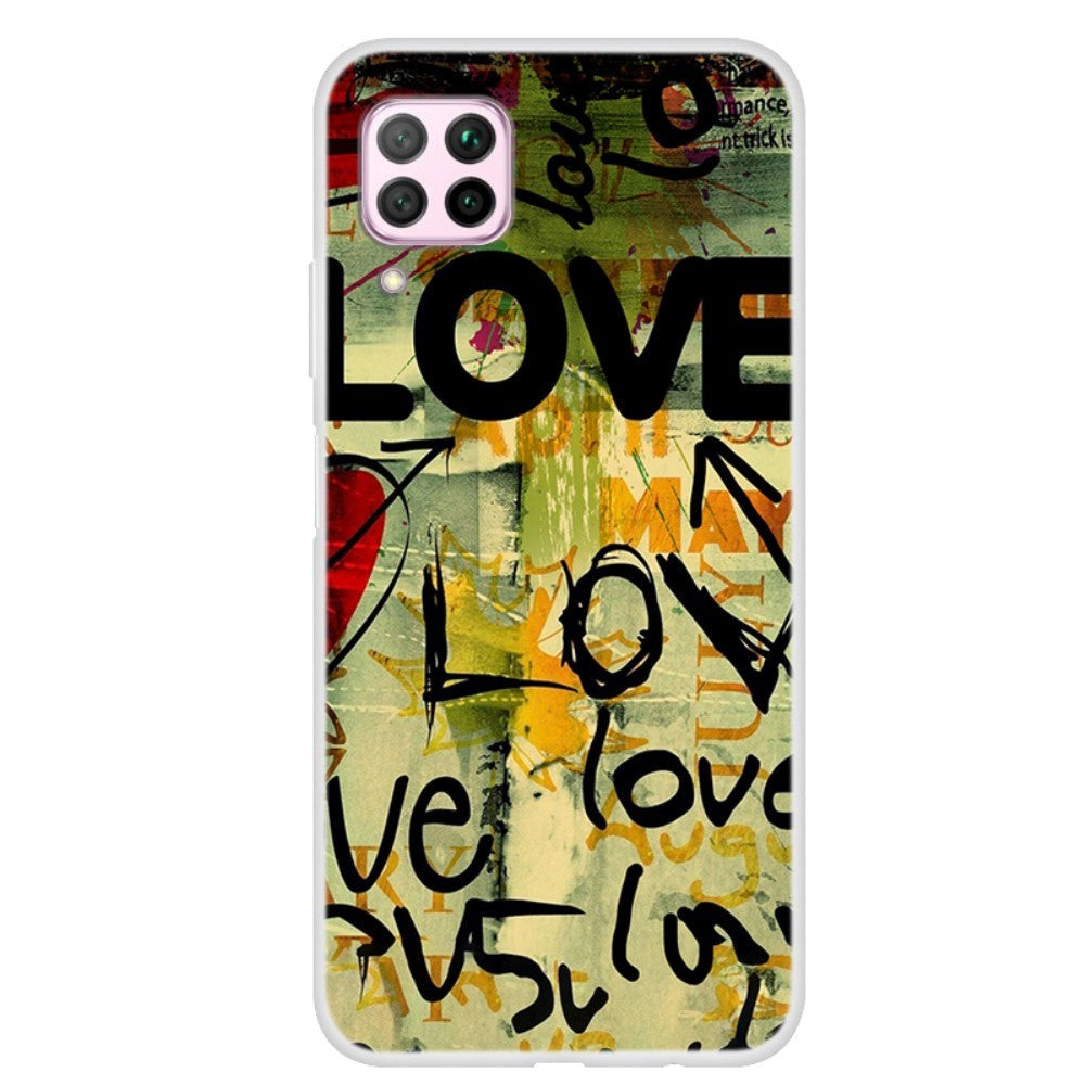 Huawei P40 Lite Plastic Case - Love