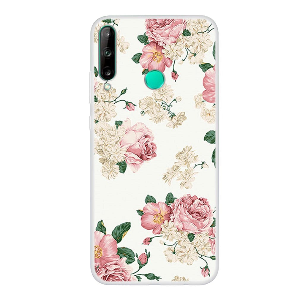 Huawei P40 Lite E Flexibelt plastskal - Blommor