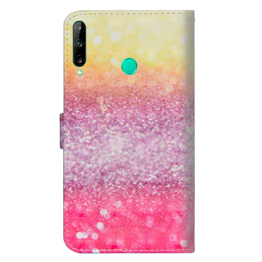 Huawei P40 Lite E Ljus Spot Leather Wallet Case & Strap - Ombre