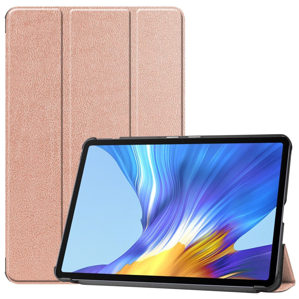 Huawei MatePad 10.4 Tri-Fold Leather Case - Rose Gold