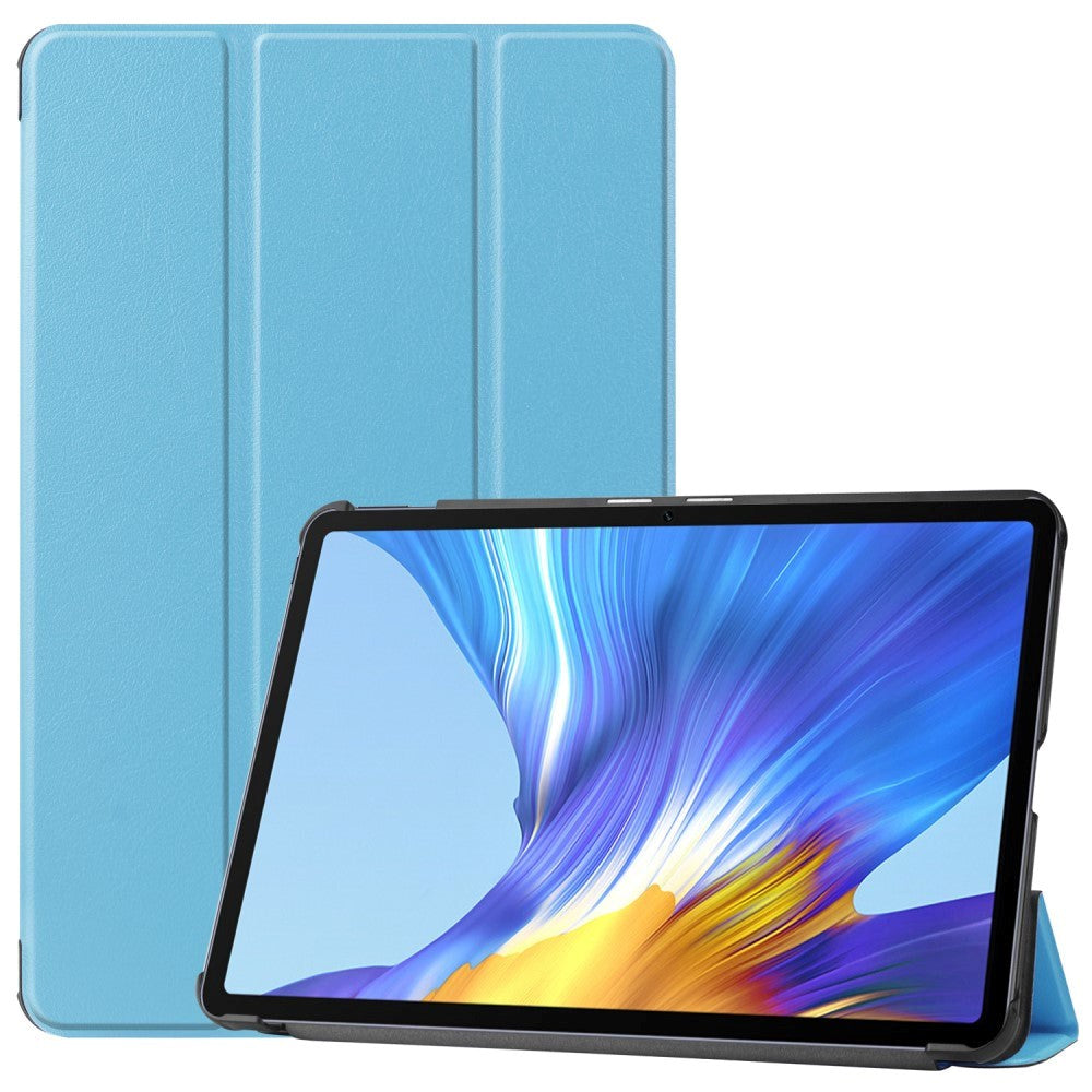 Huawei MatePad 10.4 Tri-Fold Läderfodral - ljusblå