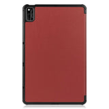 Huawei MatePad 10.4 Tri-Fold Leather Case - Brown