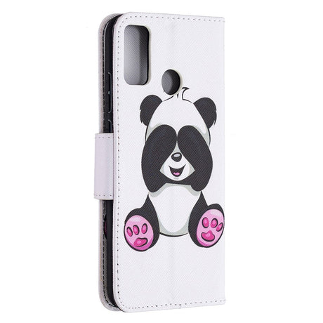 Huawei Honor 9x Lite Leather Wallet Case - Cute Panda