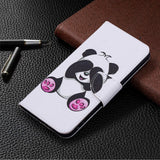 Huawei Honor 9x Lite Leather Wallet Case - Cute Panda