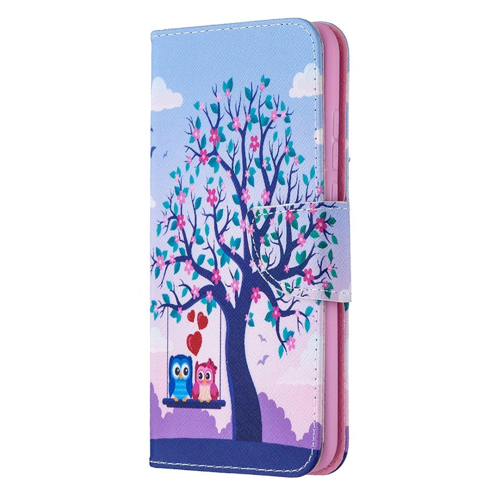 Huawei Honor 9x Lite Leather Wallet Case - Spring Owls