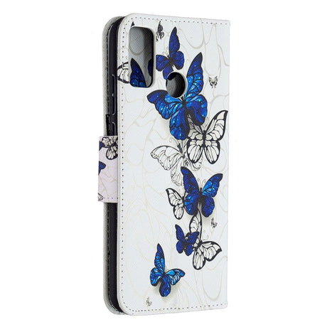 Huawei Honor 9x Lite Leather Wallet Case - Butterfly Swarm