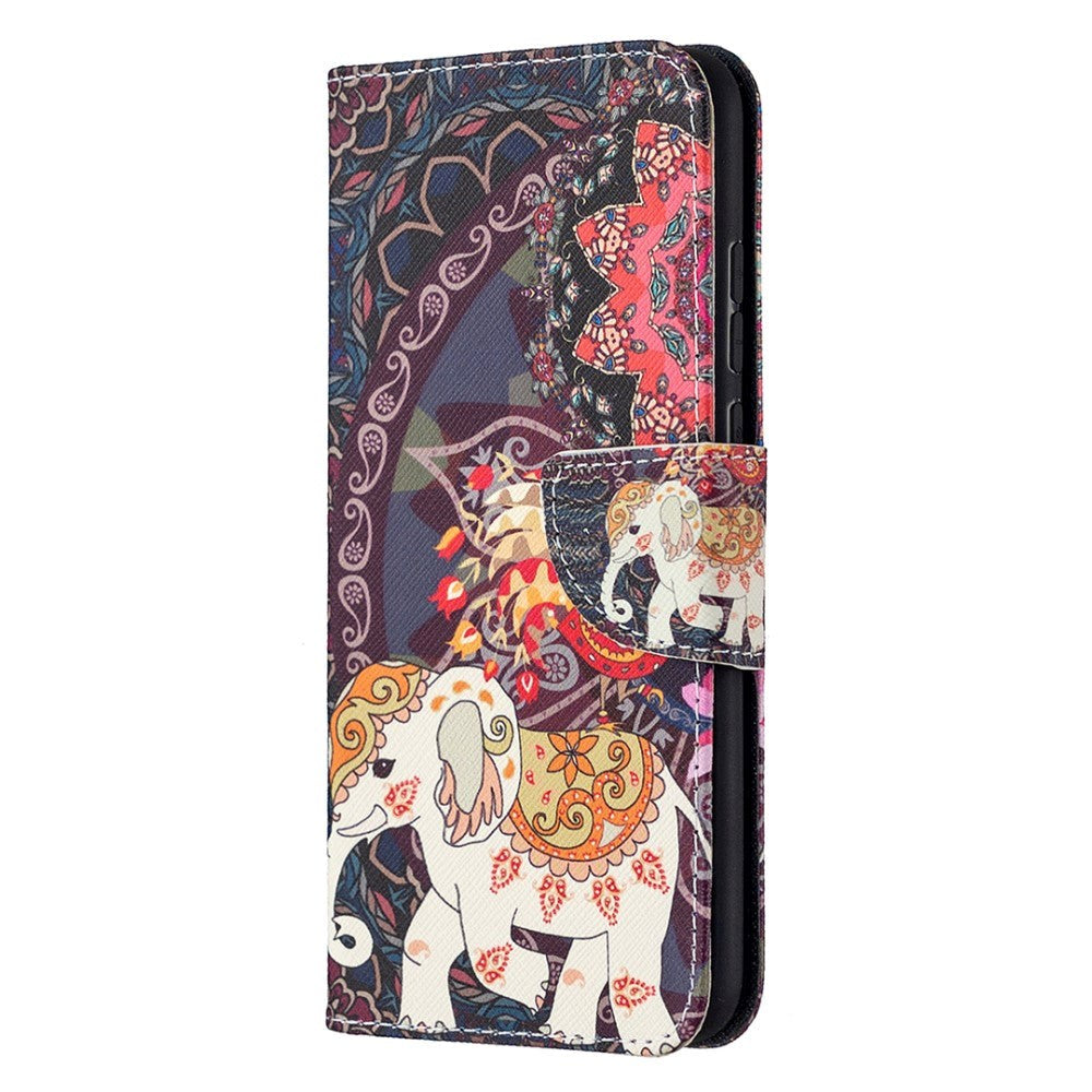 Huawei Honor 9x Lite Leather Wallet Case - Tribal Elephant