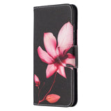 Huawei Honor 9x Lite Leather Wallet Case - Pink Flower