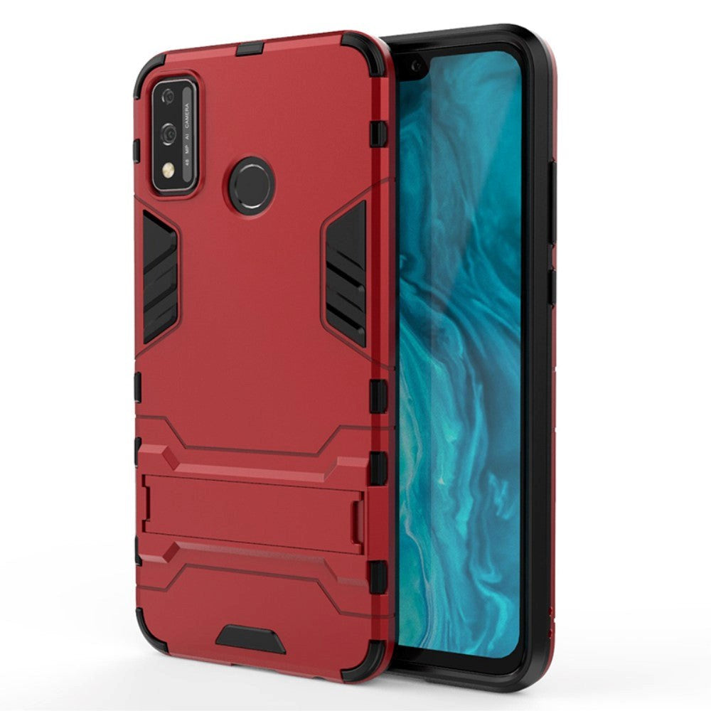 Huawei Honor 9x Tough Case m. Stativfunktion - Röd